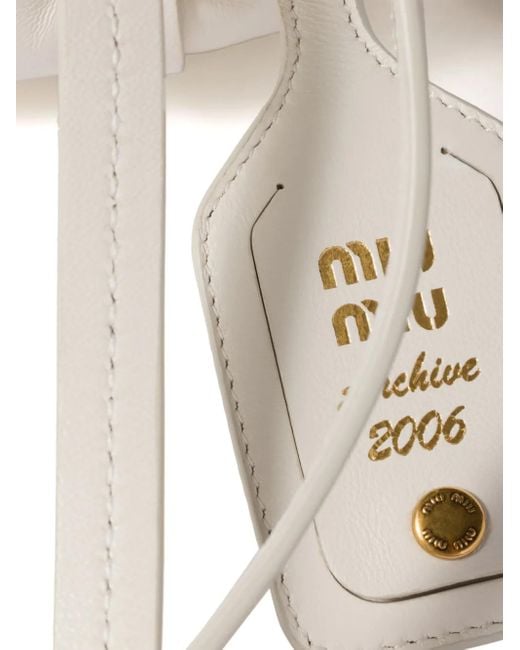 Miu Miu Natural Mini Leather Joie Shoulder Bag
