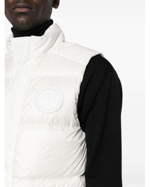 Canada Goose White Freestyle Down Vest for men