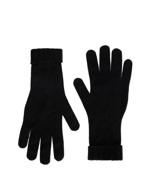 Gants À Poignets Côtelés Dolce & Gabbana en coloris Black