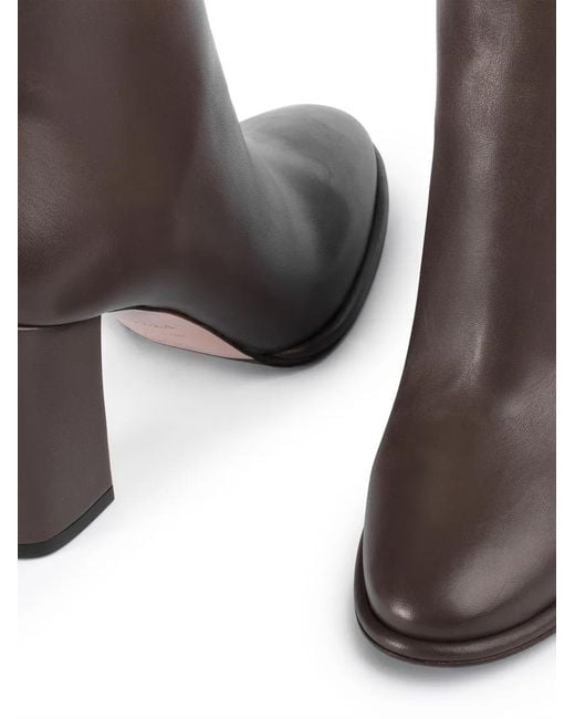 Le Silla Brown Elsa 90Mm Leather Ankle Boots