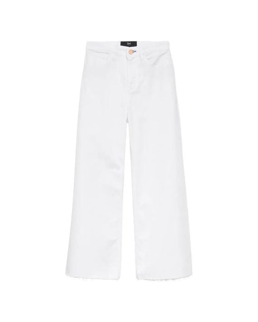 Vaqueros Anchos Hellen 23 3x1 de color White