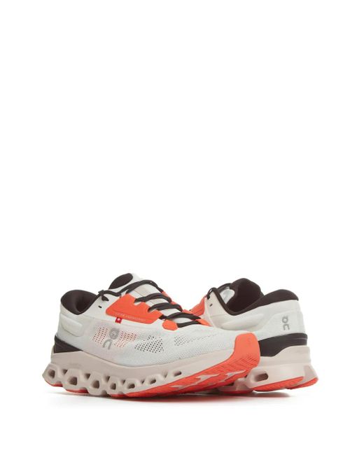 On Shoes Pink Cloudstratus 3 Sneakers