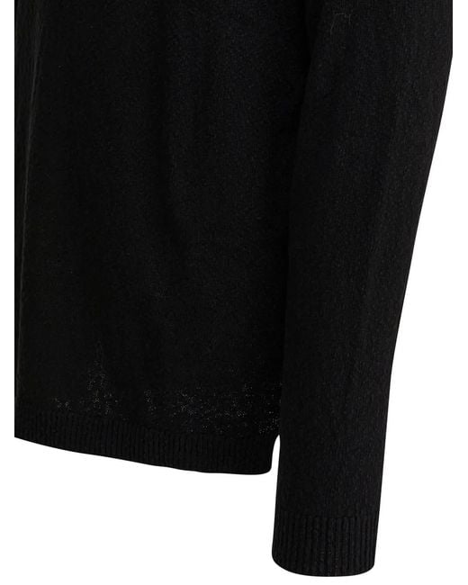 NN07 Black Buttoned Collar Polo Shirt for men