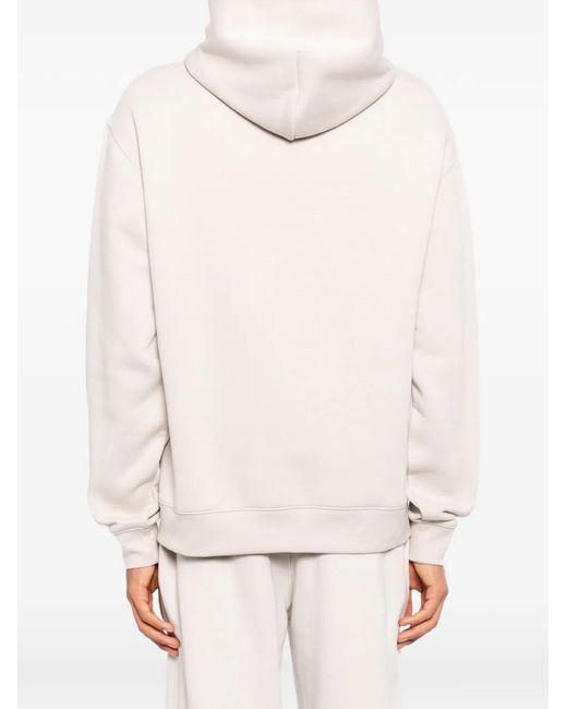 Melt White Graphic-Print Hoodie for men