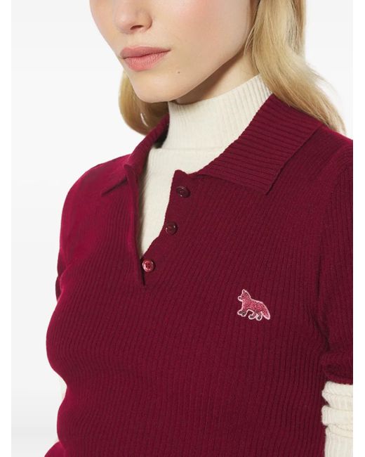 Maison Kitsuné Red Fox-Motif Top