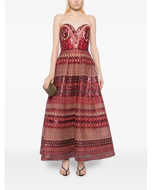 Elie Saab Women's Heart-Shaped Embroidered Dress