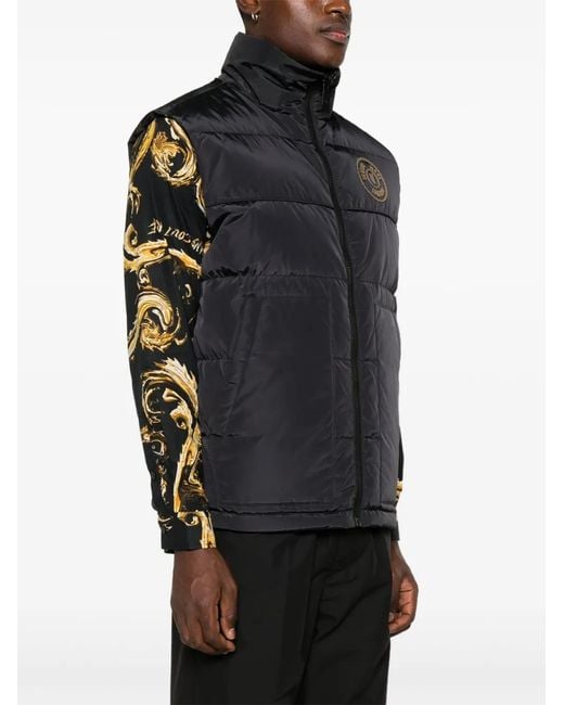 Versace Jeans Couture Black Reversible Gilet for men