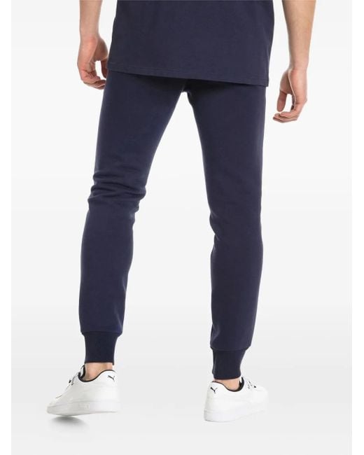 PUMA Blue Logo-Detail Track Pants for men