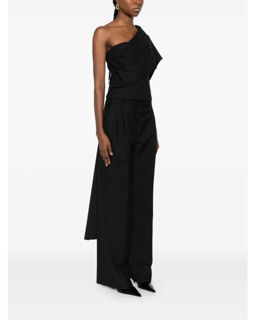 Rohe Black One-Shoulder Blouse