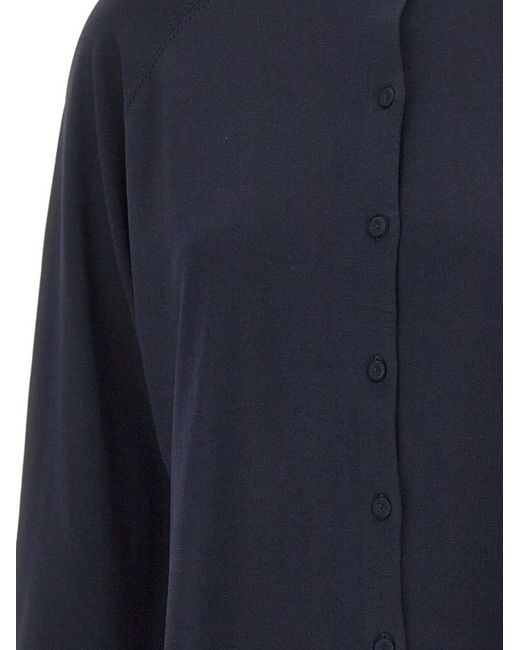 Elena Miro Blue Buttoned Cardigan