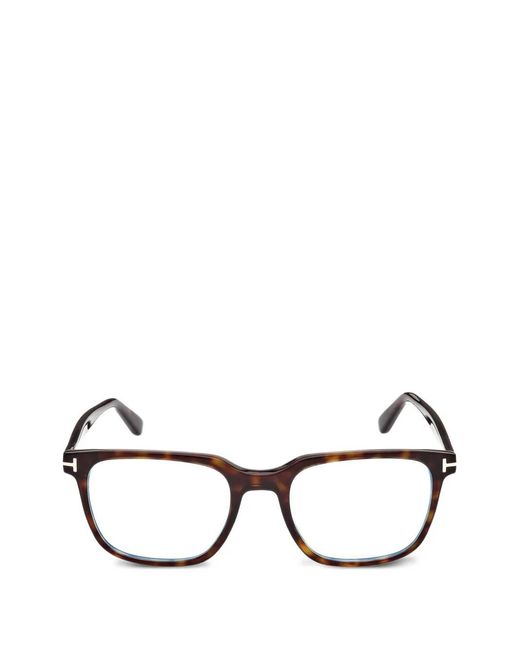 Tom Ford Brille Mit Eckigem Gestell in Black für Herren