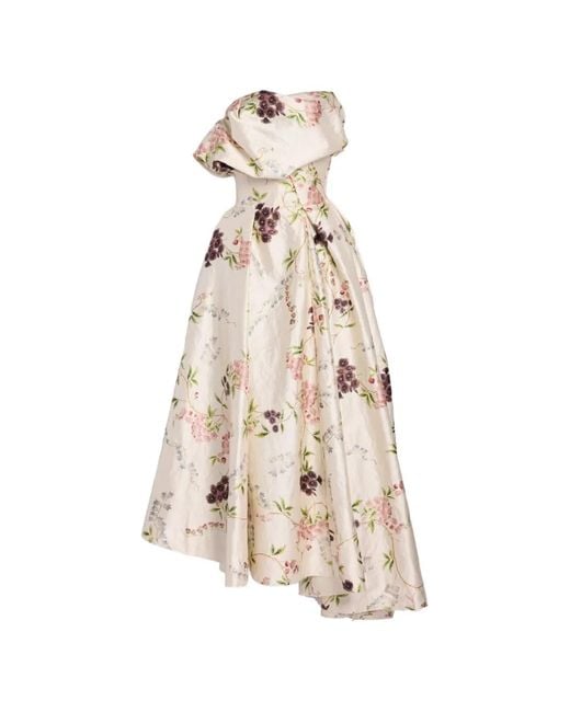 Erdem Natural Floral-Pattern Maxi Dress