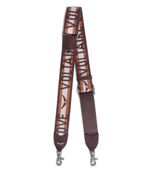 Zadig & Voltaire Brown Logo-Print Bag Strap