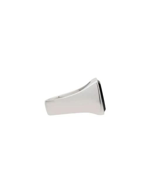 Tom Wood Black Cushion Ring