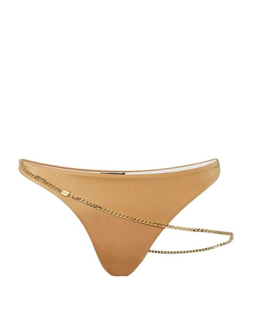 DSquared² Natural Chain-Link Detailing Bikini Bottom