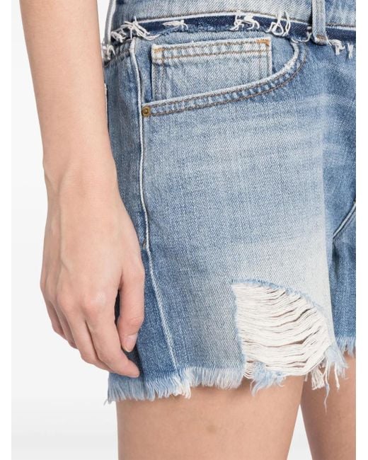 FRAME Blue Le Garçon Shorts