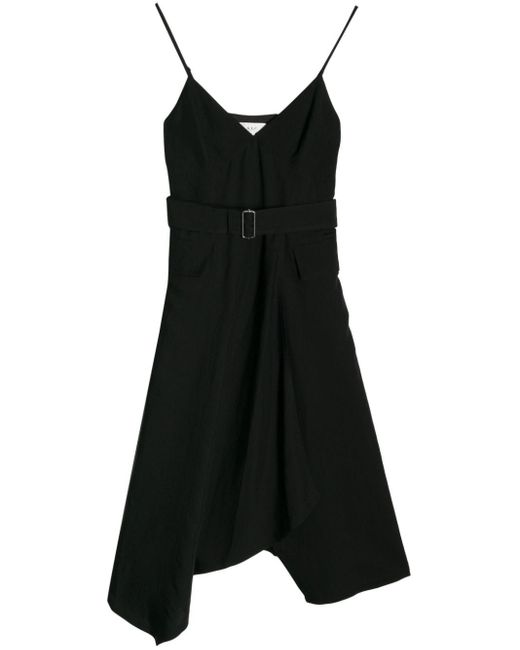 A.L.C. Black Jacquelyn Belted Midi Dress