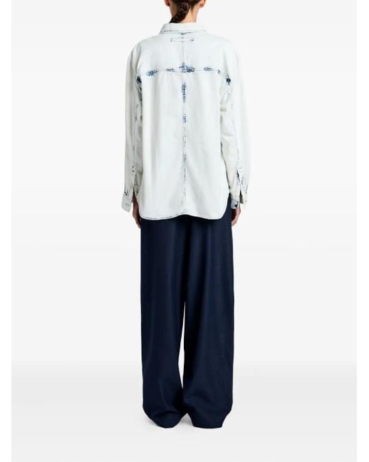 Camisa vaquera Kruger con efecto lavado Proenza Schouler de color White