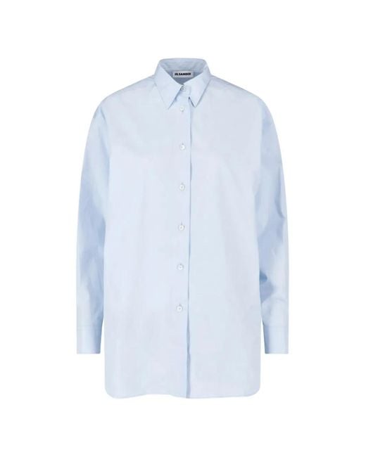 Jil Sander Blue Button-Up Shirt