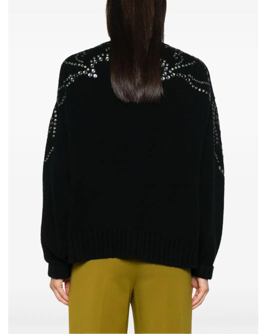 Dorothee Schumacher Black Embellished Statements Cardigan