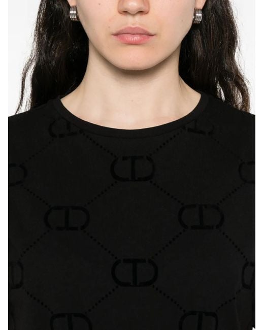 Camiseta con logo Twinset de color Black