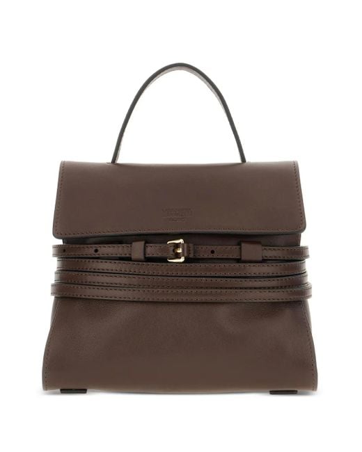 Petit Sac À Main Tie Me Moschino en coloris Brown