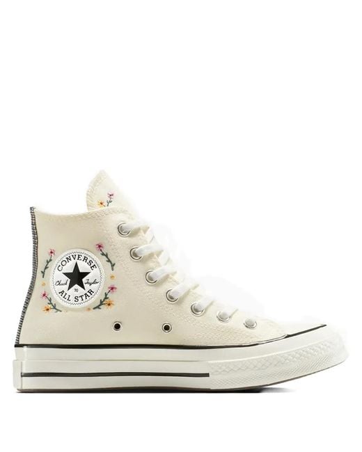 Sneakers Chuck 70 Con Ricamo di Converse in White