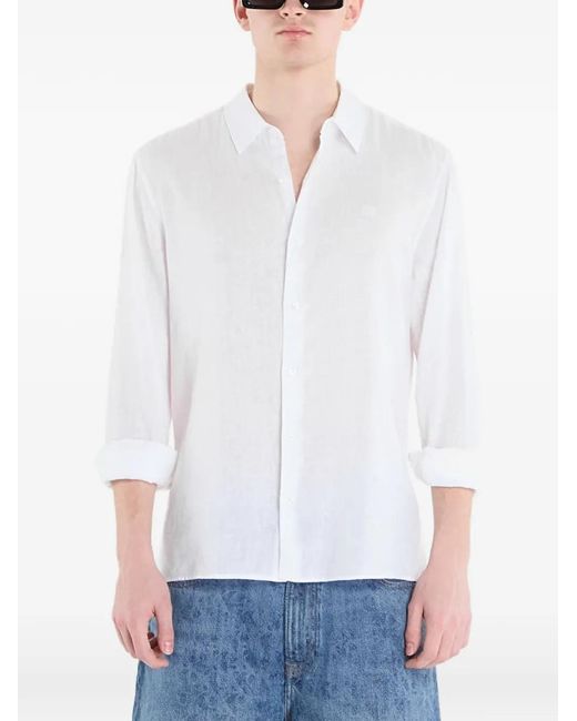 Calvin Klein White Button-Closure Shirt for men