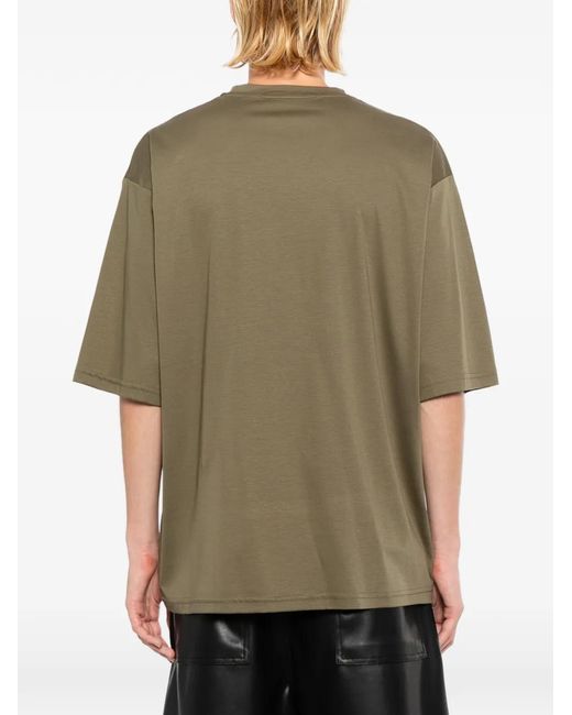 Les Hommes Gray Printed T-Shirt for men