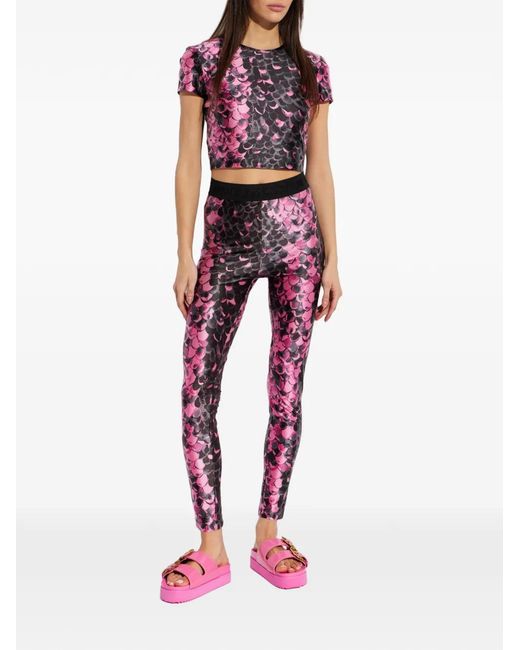 Versace Jeans Couture Pink Buckle-Strap Sandals