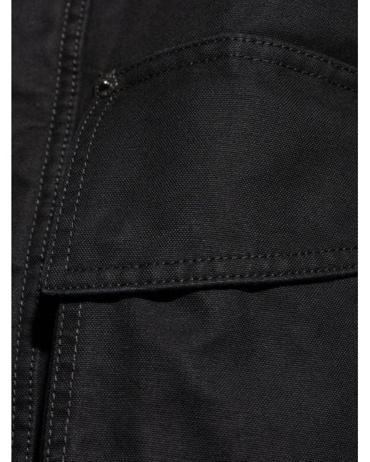 メンズ DSquared² エコファーカラー ボンバージャケット Black