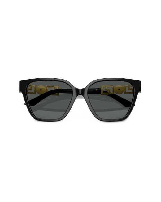 Versace Black Greca Strass Butterfly-frame Sunglasses