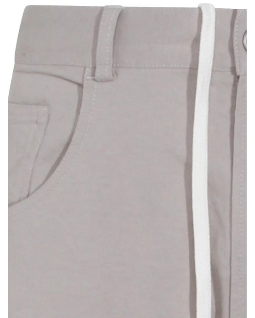 MM6 by Maison Margiela Gray Drawstring Trousers for men
