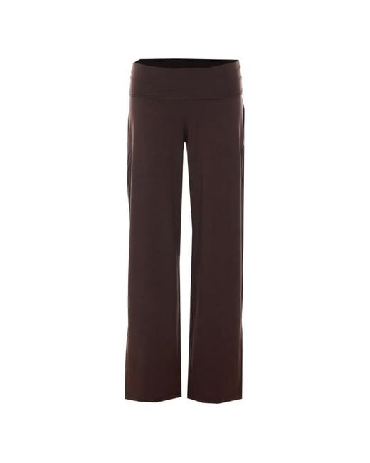 Repetto Brown Elasticated Logo-Print Trousers
