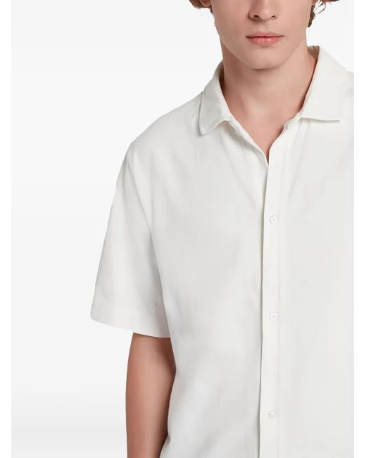 7 For All Mankind White Short-Sleeve Shirt for men