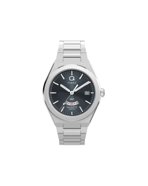 Timex Q Gmt 39Mm in Gray für Herren