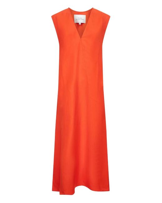 Studio Nicholson Red Lise Maxi Dress