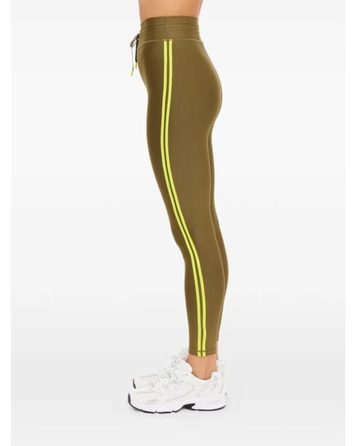 The Upside Green Legging À Détails Rayés