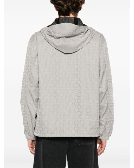 Givenchy Gray Monogram 72-Jacquard Windbreaker for men