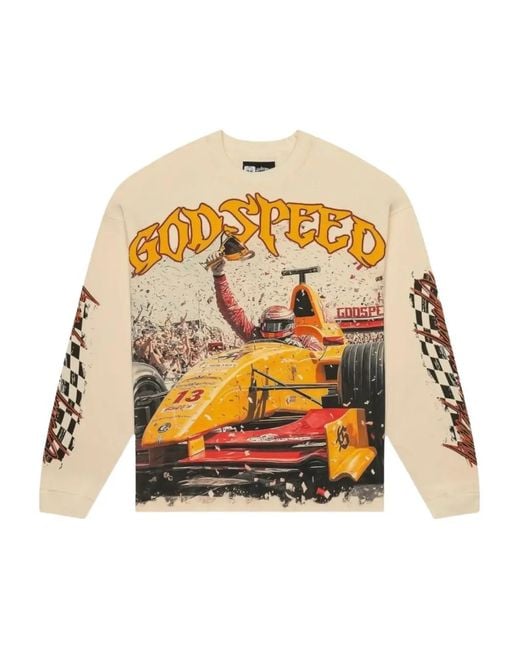 Godspeed Natural F1 Finishline Long-Sleeves T-Shirt for men