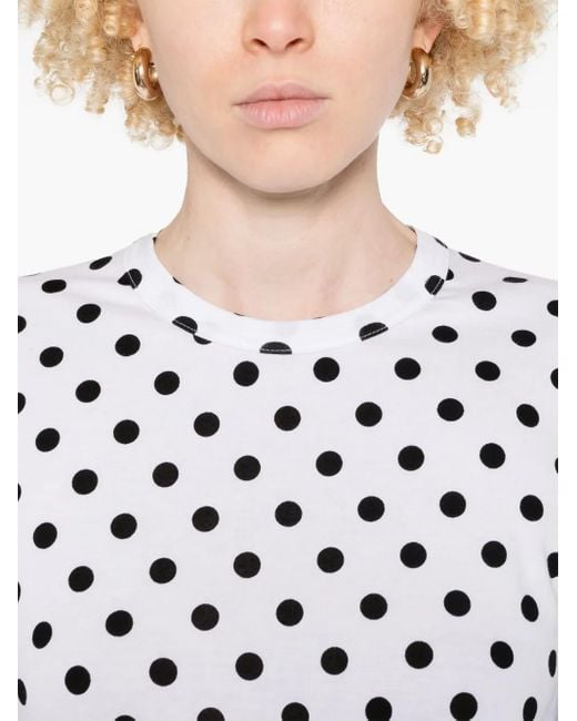 Comme des Garçons ポルカドット Tシャツ White