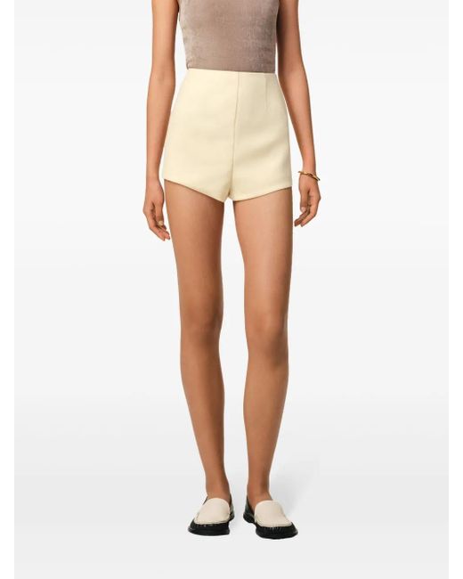 Shorts Corti A Vita Alta di AMI in Natural