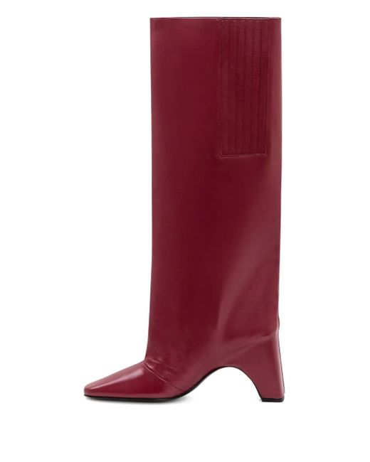 Coperni Purple Bridge Square-Toe Boots
