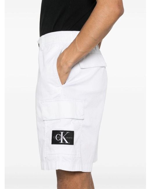 Calvin Klein White Jeans Shorts for men