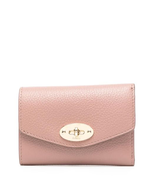 Mulberry Pink Darley Folded Multi-Card Wallet