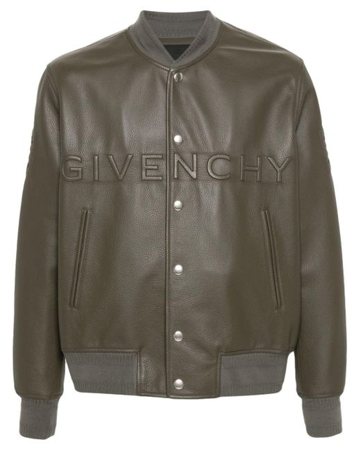 Givenchy Bomberjacke mit Logo-Prägung in Gray für Herren