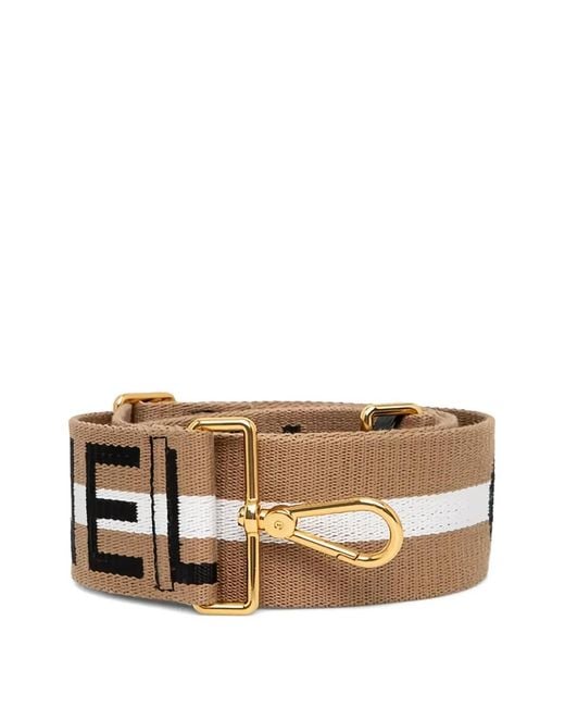 Coccinelle Natural Logo-Jacquard Bag Strap