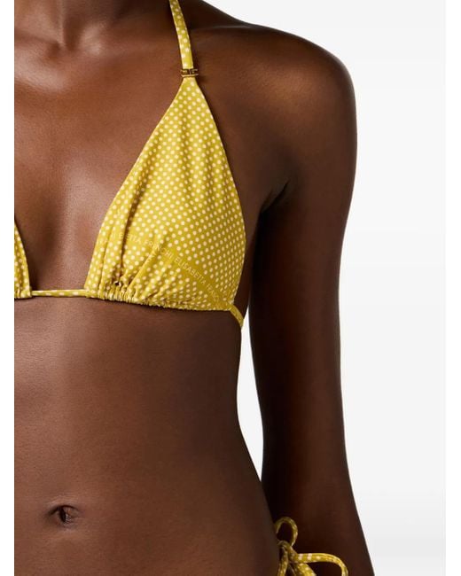 Elisabetta Franchi Yellow Bikini Mit Polka Dots