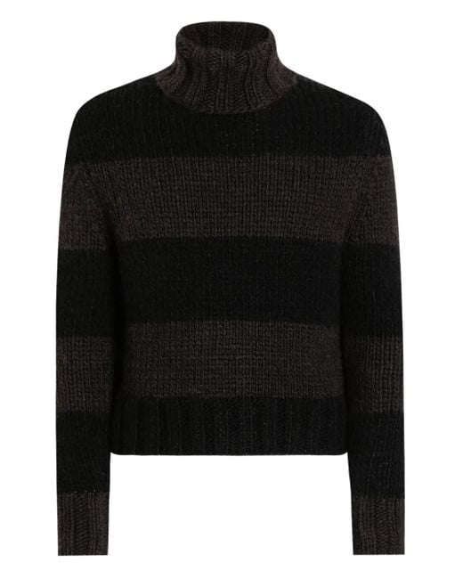 Pull Rayé À Col Roulé Dolce & Gabbana pour homme en coloris Black