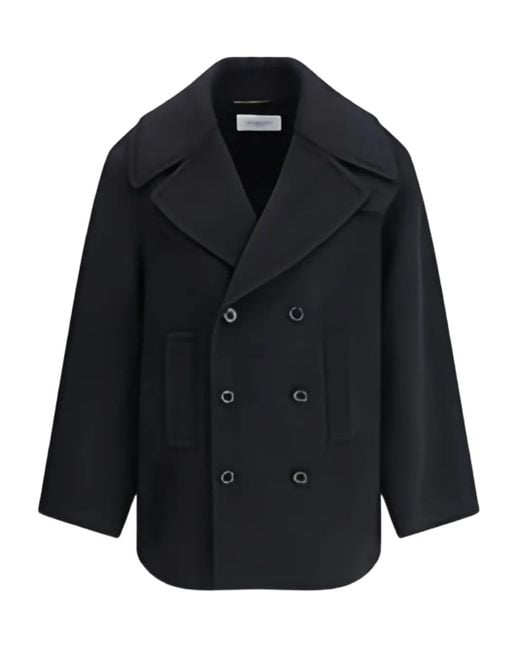 Saint Laurent Caban Jas in het Blue